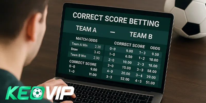 Định nghĩa đơn giản về kèo tỷ số chính xác là gì?